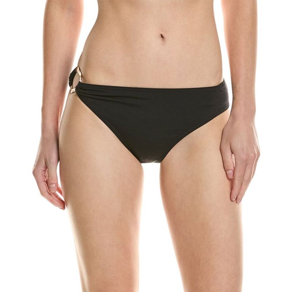 Carmen Marc Valvo Womens  Bikini Bottom, Black